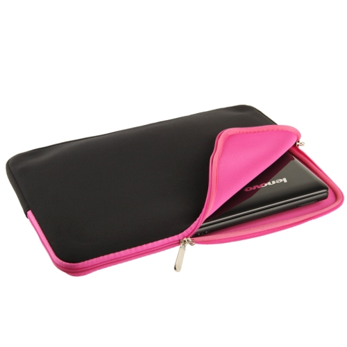 Soft Sleeve Case Zipper Bag for 14.1 inch Laptop (Magenta) - Click Image to Close